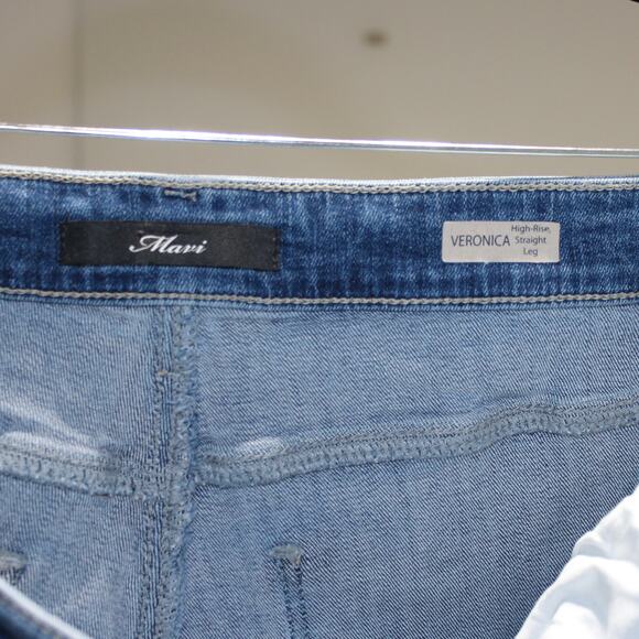 Mavi Jeans Veronica High Rise Straight Leg Jeans Medium Wash Size 33 x 32 - Picture 7 of 8
